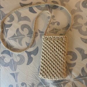 J. Crew Cream Crossbody Bag